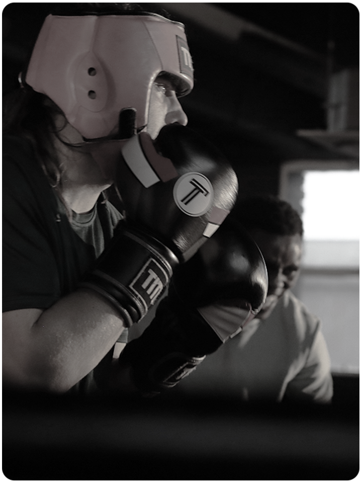 White Collar Boxing with Novema Discipline before the spotlight.